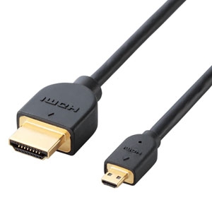 ELECOM(エレコム) ハイスピードHDMI-Microケーブル タイプA-タイプD 長さ0.7m  DH-HD14EU07BK