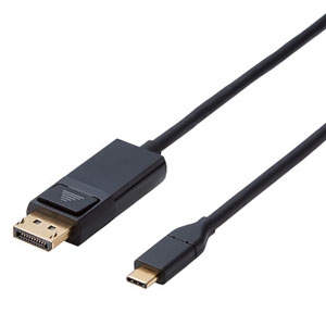 ELECOM(エレコム) Type-C用DisplayPort変換ケーブル TypeCオス-DisplayPortオス 長さ1m CAC-CDP10BK
