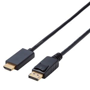 ELECOM(エレコム) DisplayPort用HDMI変換ケーブル DisplayPortオス-HDMIオス 長さ2m CAC-DPHDMI20BK