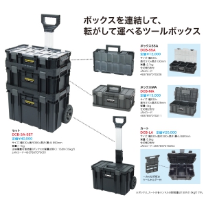 ジェフコム ボックスSSA 《キューブボックスキャリー》 幅530×奥行310×高さ130mm  DCB-SSA 画像2