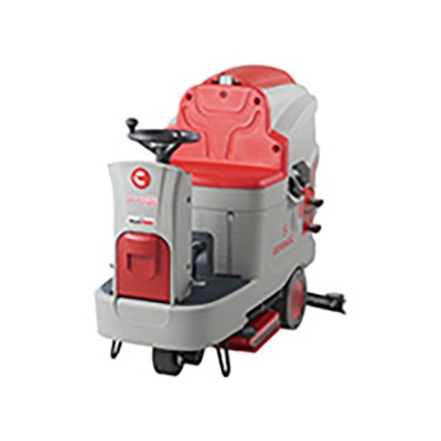 リンレイ 自動床洗浄機 《Rook RED Innova70BTO》 充電式 28インチ 振動式 搭乗型 清掃能力4200㎡/h  907608