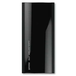 マクセル株式会社 モバイル充電バッテリー 6700mAh 充電用ケーブル付 ブラック MPC-C6700PBK