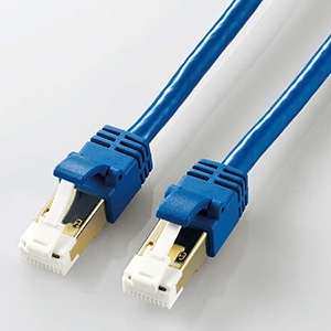 ELECOM LANケーブル ソフトタイプ CAT7準拠 ヨリ線 ツメ折れ防止タイプ 長さ1m ブルーメタリック  LD-TWSYT/BM1