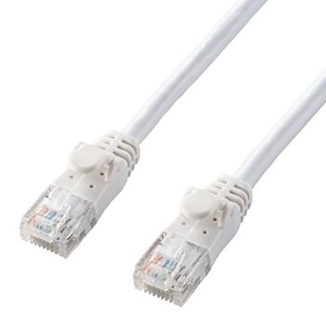 ELECOM LANケーブル ソフトタイプ CAT6A準拠 ヨリ線 長さ10m ホワイト LD-GPAY/WH10