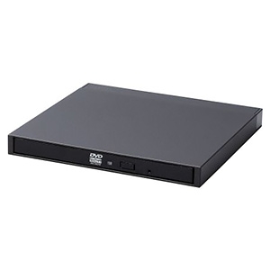 ELECOM ポータブルDVDドライブ USB3.2Gen1対応 Windows用書込ソフト付 ブラック LDR-PML8U3LBK