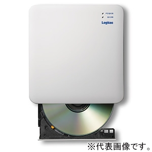 ELECOM(エレコム) ポータブルCDドライブ WiFi接続タイプ 5GHz iOS・Android対応  LDR-PS5GWU3RWH