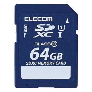 ELECOM(エレコム) SDXCカード 64GB UHS-I U1対応 データ復旧サービス付  MF-FSD064GC10R