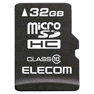 ELECOM microSDHCカード 32GB 防水性能IPX7 Class10対応 データ復旧サービス付  MF-MSD032GC10R