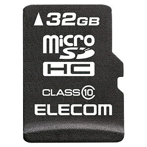 ELECOM microSDHCカード 32GB 防水性能IPX7 Class10対応 データ復旧サービス付 MF-MSD032GC10R