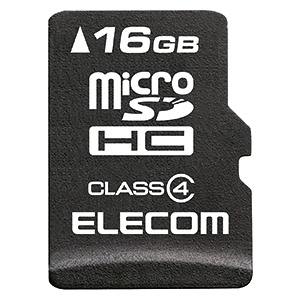 ELECOM microSDHCカード 16GB 防水性能IPX7 Class4対応 データ復旧サービス付  MF-MSD016GC4R