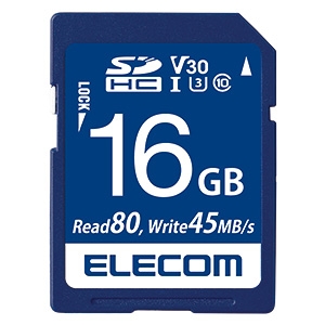 ELECOM SDHCカード 16GB UHS-I U3・V30対応 データ復旧サービス付 MF-FS016GU13V3R