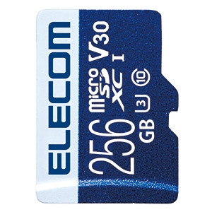 ELECOM microSDXCカード 256GB 防水性能IPX7 UHS-I U3・V30対応 データ復旧サービス付  MF-MS256GU13V3R