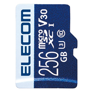 ELECOM microSDXCカード 256GB 防水性能IPX7 UHS-I U3・V30対応 データ復旧サービス付 MF-MS256GU13V3R