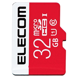 ELECOM microSDHCカード 32G 防水性能IPX7 UHS-I U1対応 GM-MFMS032G