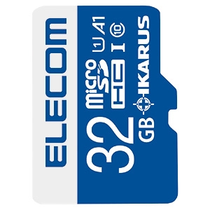 ELECOM microSDHCカード 32GB 防水性能IPX7 UHS-I U1・A1対応 IKARUSライセンス付  MF-MS032GU11IKA