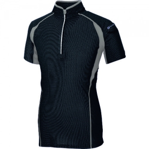 アイトス ハーフZIP半袖シャツ ブラック LL AZ10580764LL