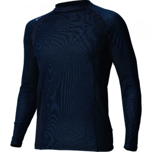 アイトス コンプレスフィット長袖シャツ ネイビー 3L AZ10580772LL