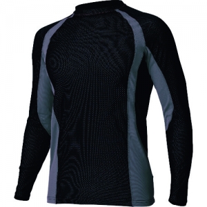 アイトス コンプレスフィット長袖シャツ ブラック 5L AZ10580786LL