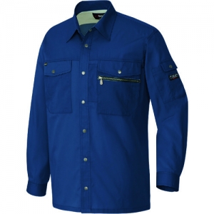 アイトス 長袖シャツ(男女兼用) ネイビー 4L AZ10579548LL