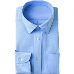 アイトス 長袖カッターシャツ サックス M AZ10579685LL