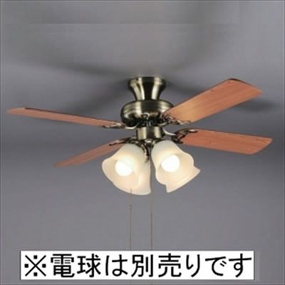 ラッキー シーリングファン ライトウッド調/ダークウッド調 4.5 6畳向け ランプ別売り FAN-90433