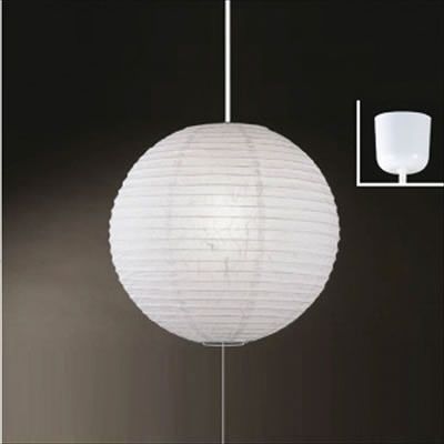 ラッキー ペンダントライト 和紙(雲竜柄) 電球形蛍光灯100W形 電球色×1灯 プルスイッチ LPE-12055