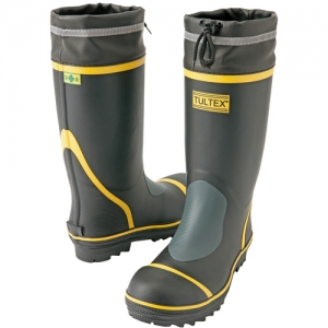 アイトス 安全ゴム長靴(踏み抜き抵抗板入り) ブラックXイエロー AZ10584413LL