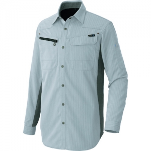 アイトス 長袖シャツ(薄地) シルバーグレー 5L AZ10579415LL