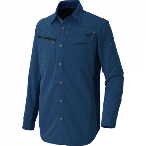 アイトス 長袖シャツ(薄地) ネイビー M AZ10579427LL