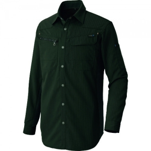 アイトス 長袖シャツ(薄地) カーキブラック LL AZ10579434LL