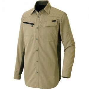 アイトス 長袖シャツ(薄地) カーキ 4L AZ10579446LL