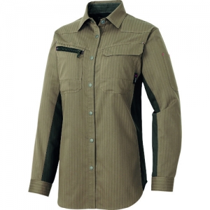 アイトス レディース長袖シャツ(薄地) モカ LL AZ10579478LL