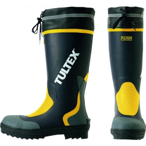 アイトス 安全ゴム長靴 ブラックXレッド 25.5 AZ10584394LL