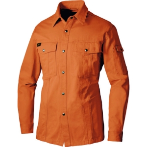 アイトス 長袖シャツ(厚地) オレンジ S AZ10582024LL