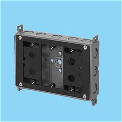 (N)未来工業 【生産完了】光ファイバーボックス 真壁用 1~3ヶ用兼用 SM40-HF