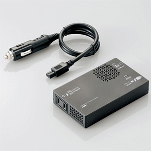 ELECOM(エレコム) DC-ACインバーター 車載用 定格出力150Wまで USB-Aポート搭載  LPA-CIVT150BK