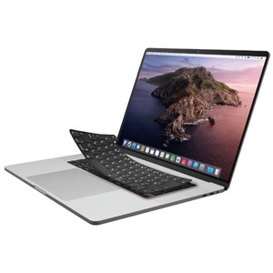 ELECOM(エレコム) シリコンキーボードカバー Macbook用 MacBook Pro 16インチ・ 13インチ用 ブラック PKS-MBP16BK