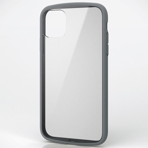 ELECOM ハイブリッドケース ≪TOUGH SLIM LITE≫ iPhone11用 耐衝撃タイプ ワイヤレス充電対応 グレー PM-A19CTSLFCGY
