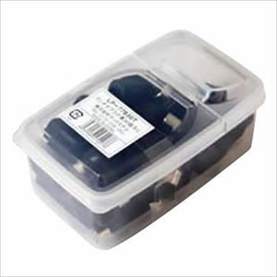 (N)マックステル アンテナプラグ 業務用パックタイプ 黒 30個入り LP-77B30T