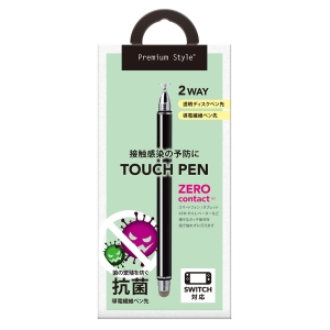 PGA 2WAYタッチペン ブラック  PG-TPEN23BK 画像2