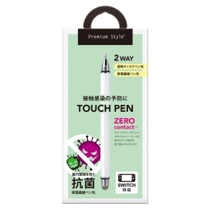 PGA 2WAYタッチペン ホワイト  PG-TPEN24WH 画像2