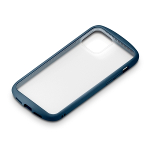PGA iPhone 12/12 Pro用 ガラスタフケース ラウンドタイプ ネイビー PG-20GGT04NV