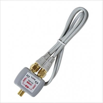 (N)マックステル CS/BS/地デジ対応 1m出力ケーブル付2分配器 DC-210L-EP