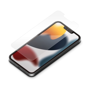 PGA iPhone 13 mini用 抗菌/抗ウイルス液晶保護ガラス スーパークリア PG-21JGLK01CL
