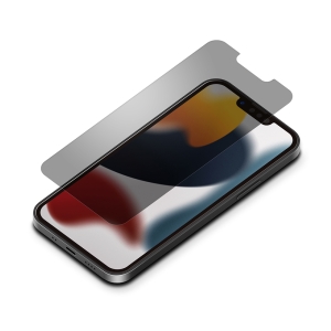 PGA iPhone 13 mini用 抗菌/抗ウイルス液晶保護ガラス 覗き見防止 PG-21JGLK03MB