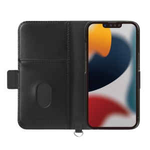 PGA iPhone 13 Pro用 フリップカバー カーボン調ブラック  PG-21NFP08BK 画像4