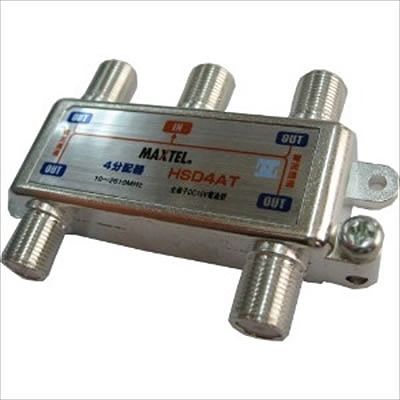 (N)マックステル CS/BS/地デジ対応 4分配器 全端子電流通過型 HSD4AT-EP