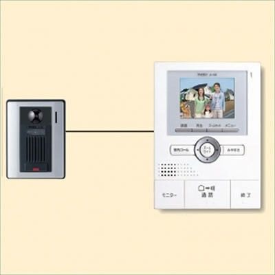 (N)アイホン カラーテレビドアホン セット(カメラ付玄関子機とモニター付親機各1台のセット) JHS-1AE-T