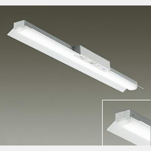DAIKO 非常用LED長形ベースライト 40形 直付形 反射笠付 4000lmクラス FLR40形×2灯相当 非調光 温白色  LZE-93063XW+LZA-92822A
