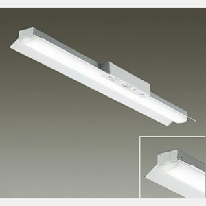 DAIKO 非常用LED長形ベースライト 40形 直付形 反射笠付 2500lmクラス FHF32形定格出力型×1灯相当 非調光 電球色  LZE-93063XW+LZA-92820Y